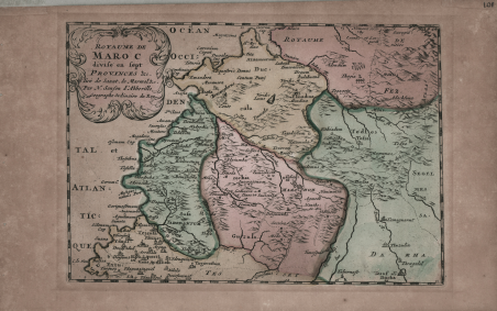 Royaume De Maroc Divise En Sept Provinces E