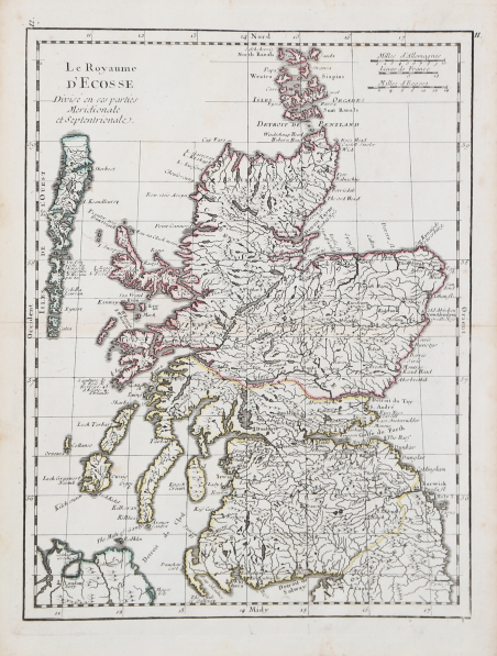 Le Royaume D'Ecosse Divisé en ses parties Meridionale et Septentrionale