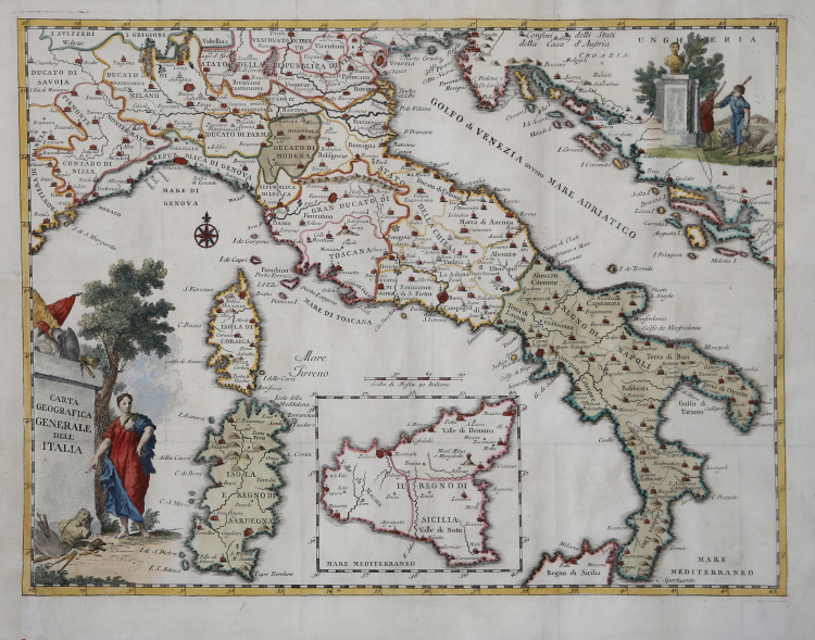 Carta Geografica Generale dell'Italia